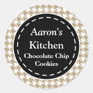 Hahnentrittmuster Kitchen Stickers