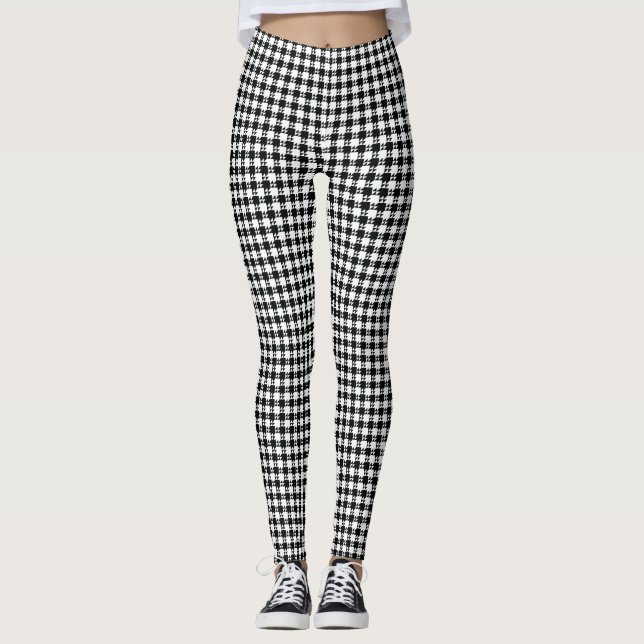 Hahnentrittmuster Leggings (Vorderseite)