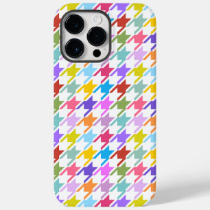 Hahnentrittmuster Multicolor+Weißmuster Case-Mate iPhone 14 Pro Max Hülle