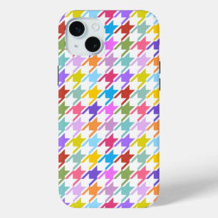 Hahnentrittmuster Multicolor+Weißmuster Case-Mate iPhone Hülle