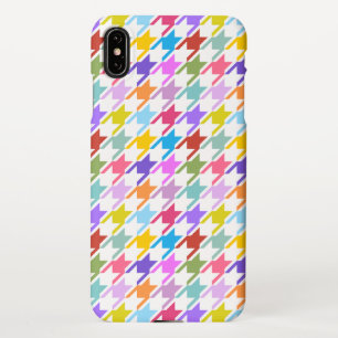 Hahnentrittmuster Multicolor+Weißmuster iPhone Hülle