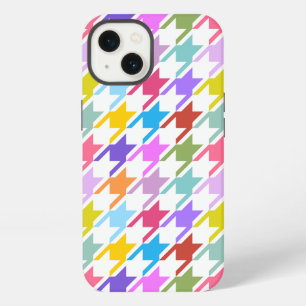 Hahnentrittmuster Multicolor+White Big Pattern iPhone Hülle