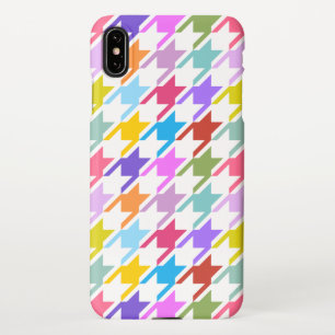 Hahnentrittmuster Multicolor+White Big Pattern iPhone Hülle