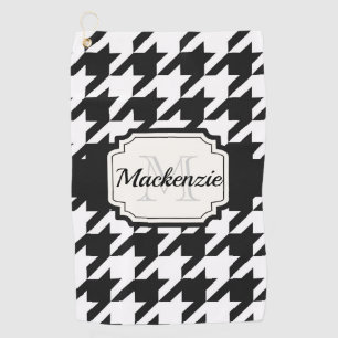 Hahnentrittmuster Muster Golfhandtuch