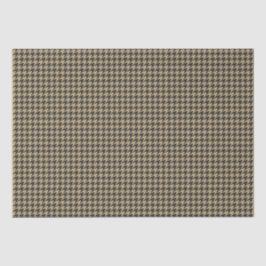 Hahnentrittmuster-Muster-Pale Taupe- Seidenpapier