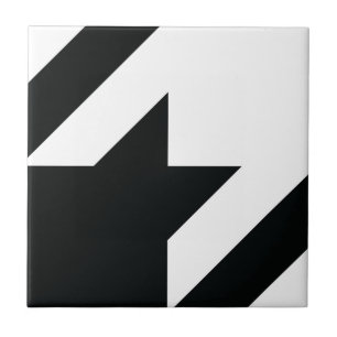 Hahnentrittmuster Muster Schwarz-weiß Fliese