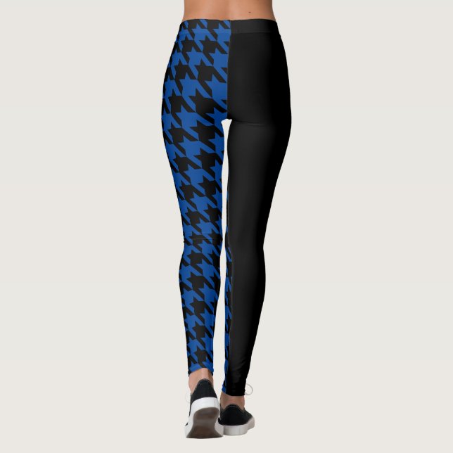 Hahnentrittmuster / Schwarz Leggings (Rückseite)