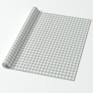 Hahnentrittmuster-silbernes Geschenkpapier
