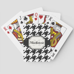 Hahnentrittmuster Spielkarten
