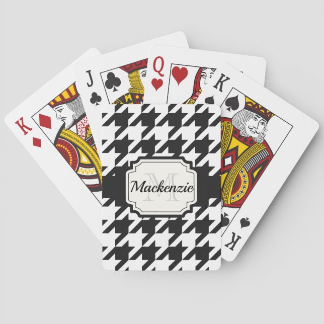 Hahnentrittmuster Spielkarten (Rückseite)