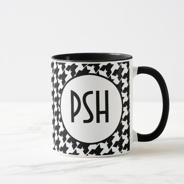 Hahnentrittmuster-Tasse Tasse (Rechts)