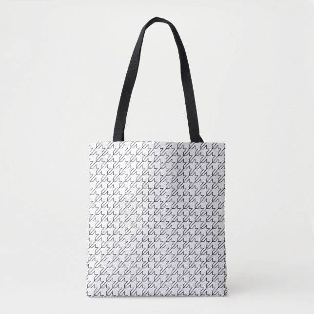 Hahnentrittmuster Tote Bag Tasche (Vorderseite)