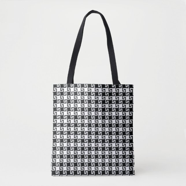 Hahnentrittmuster Tote Bag Tasche (Vorderseite)