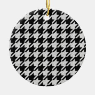 Hahnentrittmuster Weave Muster Weihnachtsdekoratio Keramik Ornament