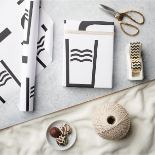 Hahnwassersymbol Geschenkpapier
