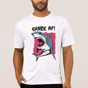 Hai AF! Shark liebt Grafikdesign Hai T-Shirt