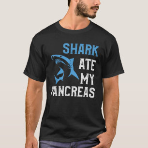 Hai Ate My Bauchspeicheldrüse Funny T1D Diabetiker T-Shirt