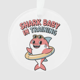Hai-Baby in Ausbildung Kinder Ornament