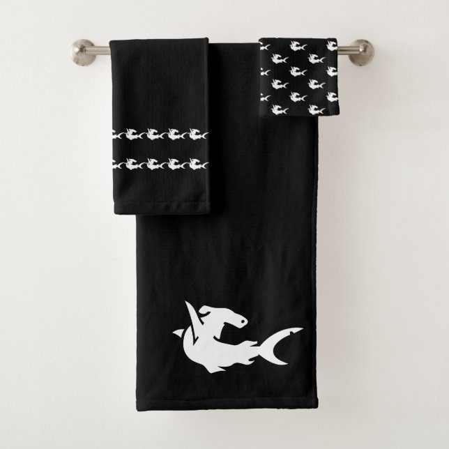 Hai Bad Schwarz-Weiß-Handtuch Set (Insitu)