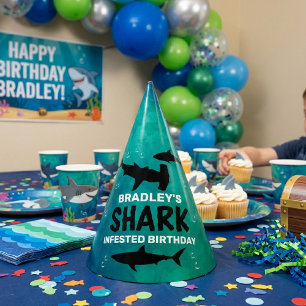 Hai befallen jedes Alter Geburtstag Partyhütchen