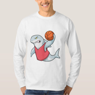 Hai beim Sport mit Basketball T-Shirt