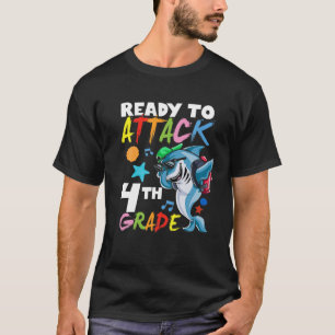 Hai bereit für Angriff 4. Klasse Lehrer Ba T-Shirt