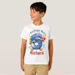 Hai Birthday Boy Sechste T-Shirt<br><div class="desc">Feiern Sie Geburtstag mit diesem besonderen T - Shirt,  personalisiertes Design</div>