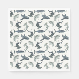 Hai Birthday Party Napkins | Beach Club Sharks Serviette