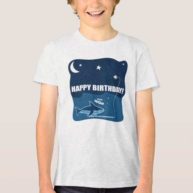 Hai Birthday Wish Tri-Blend Shirt (Vorderseite)