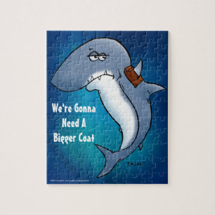 Hai braucht ein größeres Coat Funny Cartoon Puzzle