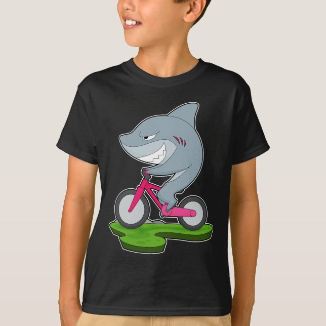 Hai-Fahrrad T-Shirt (Vorderseite)