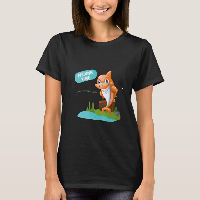 Hai-Fischzeit T-Shirt (Vorderseite)