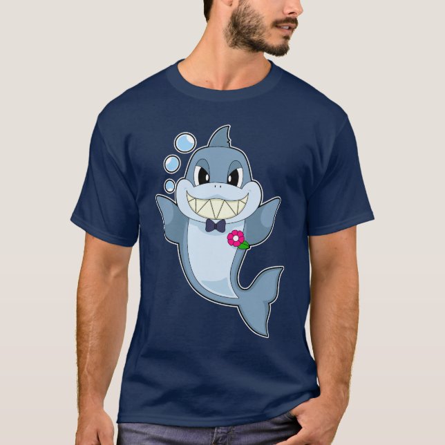Hai-Groom-Krawatte Hochzeit T-Shirt (Vorderseite)