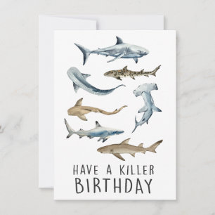 Hai-Grußkarte - Haben Sie zum Geburtstag einen Mör