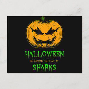Hai Halloween Pumpkin Feiertagspostkarte