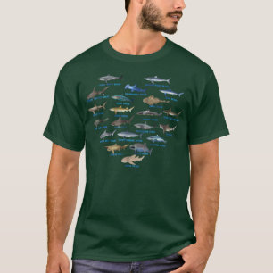 Hai Herz Ozean Tierhaie Liebhaber Männer Kinder Pu T-Shirt