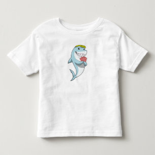 Hai im Poker mit Poker-Karten Kleinkind T-shirt
