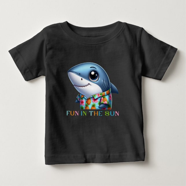 Hai im Urlaub Baby T-shirt (Vorderseite)