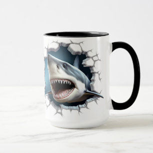 Hai in einer Mauer Tasse