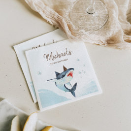 Hai-Kiefer-Einladung Serviette