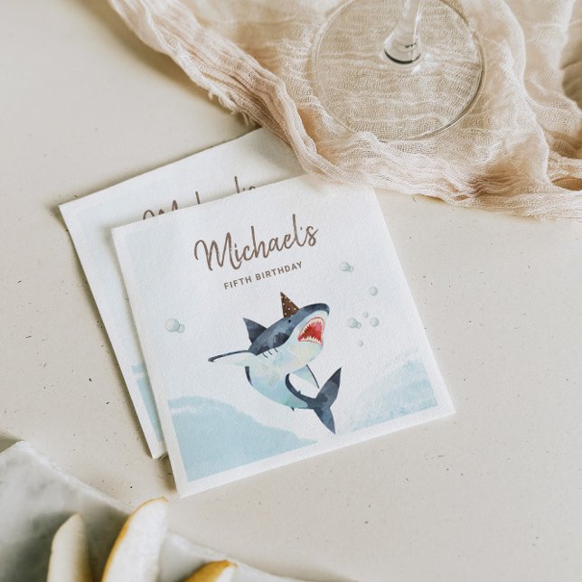 Hai-Kiefer-Einladung Serviette (Von Creator hochgeladen)