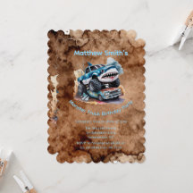 Hai Monster Truck Matsch Spritzer Jungen Geburtsta