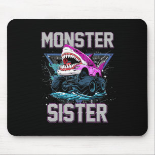 Hai Monster Truck Schwester Monster Truck sind mei Mousepad
