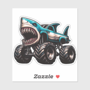 Hai-Monstertruck Aufkleber