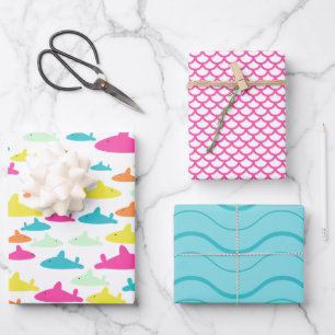 Hai-Muster Geschenkpapier Set