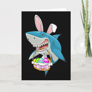 Hai-Osterhasen-Eierkorb Lustige Jungen Mädchen Kin Karte