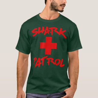 Hai Patrol Roter Schriftart T-Shirt
