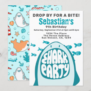 Hai-Personalisierte Geburtstagspartei Einladung