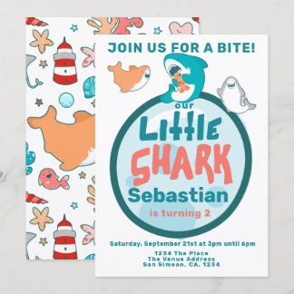 Hai-Personalisierte Geburtstagspartei Einladung