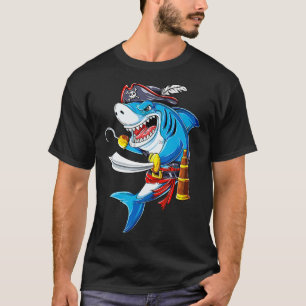Hai-Pirate-Kostüm-Piratenflagge Flag Jawsome Gesch T-Shirt